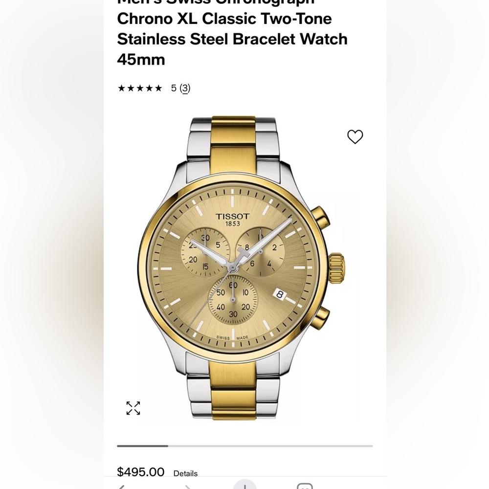 TISSOT Men’s Chrono XL classic two-tone